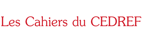 Cahiers du Cedref - Institut du Genre