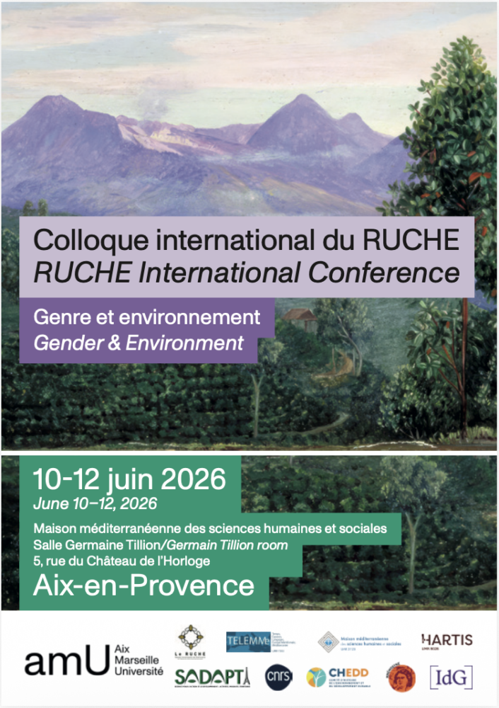 Colloque international du RUCHE: Genre et environnement - Institut du Genre
