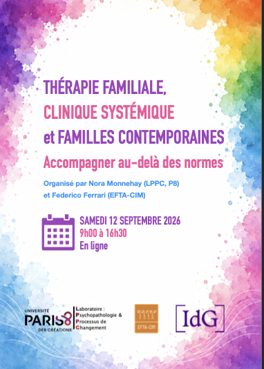 Thérapie familiale, clinique systémique et familles contemporaines. Accompagner au-delà des normes - Institut du Genre